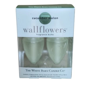 2 Pack of White Barn Cucumber Melon Wallflowers Fragrance Bulbs Refills NIP - Picture 1 of 7