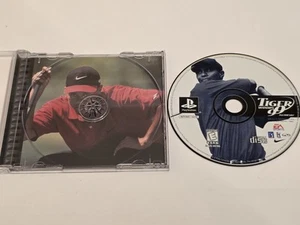 Tiger Woods 99 PGA Tour Golf PS1 Black Label Disc Case getestet gereinigt funktioniert - Bild 1 von 2
