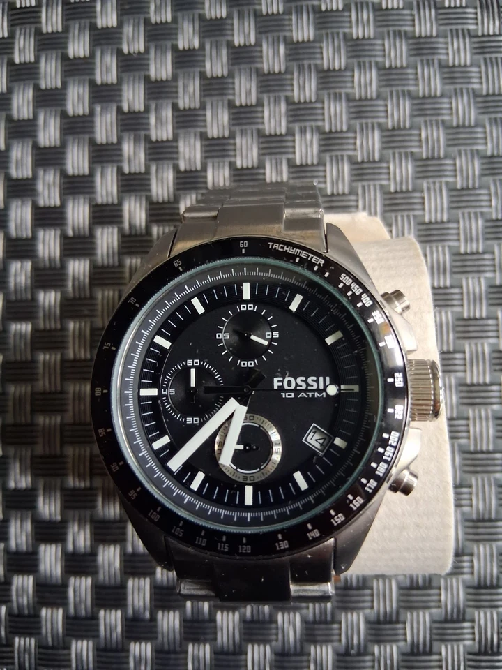 Fossil CH-2600 Armbanduhr Herren Edelstahl Silber Uhr mit Box - Bild 1 von 4