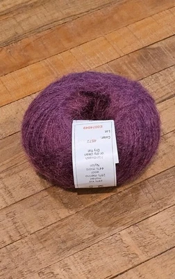 purple mohair wool nylon Yarn Crystal Palace Yarns KID MERINO #4672 240 yds - Image 1 of 2