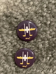 Aviation (two) Small Button Pins - Picture 1 of 3