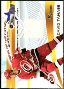 Dave Tanabe Card 2001-02 Bowman YoungStars Relics #JDT 