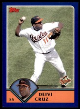 2003 TOPPS TRADED & ROOKIES DEIVI CRUZ BALTIMORE ORIOLES #T68