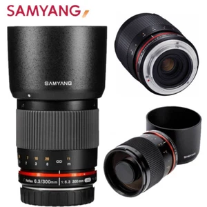 Samyang 300mm F6.3 Mirror Lens for Fuji X Sony NEX cameras Canon M cameras - Picture 1 of 7