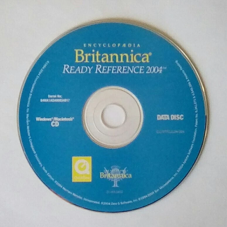 *DISK ONLY* Encylopaedia Britannica Ready Reference 2004 Data Disk PC - Image 1 of 1