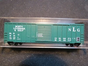 N - Roundhouse - 50' Ribbed P/D Boxcar, North Louisiana Gulf LN M-M cpl - Picture 1 of 2