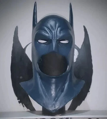 Batman Mask The Long Halloween Latex Cowl  Cosplay Costume Prop Adult Size - Image 1 of 4