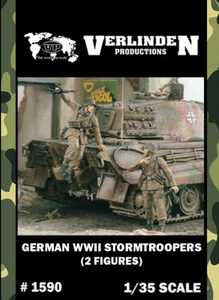 1/35 WWII German Stormtroopers (2 Resin Figures/Set) VERLINDEN #1590 - Picture 1 of 2