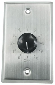 Rockville VOL70200 SS 200w 70v Stainless Wall Volume Control Zone Controller Box - Picture 1 of 6