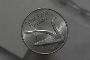 ITALY 10 LIRE 1952 ALUMINIUM HIGH GRADE B46 #3998 - Picture 1 of 2