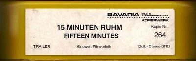 Kino # 35mm # Trailer # 15 Minuten Ruhm # Flat # Trailer # 2000 # neu - Bild 1 von 4