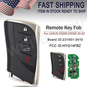 FOR LEXUS ES250 ES350 -2020 2021 2022 REMOTE SMART KEY FOB 231451-3410 HYQ14FBZ - Picture 1 of 6