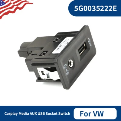 Interfaz auxiliar puerto UPB Carplay Media 5G0035222E para VW Golf Jetta CC 2015-2017 Foto 1 de 4
