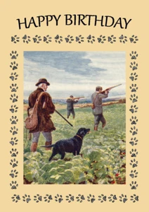 CURLY COATED RETRIEVER DOG BIRTHDAY GREETINGS NOTE CARD - Picture 1 of 1
