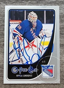Henrik Lundqvist signierte 2010-11 O-Pee-Chee Karte #60 NY Rangers NHL Auto RAD - Bild 1 von 1