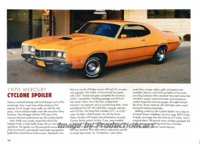 1970 Mercury Cyclone Spoiler - Original Car Print Article J265 Foto 1 de 2