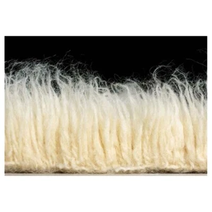 Linon 3A Flokati Hand Woven Wool 36" x 60" Rug in Natural - Picture 1 of 7