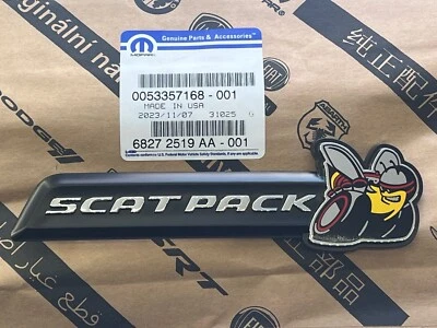 SCATPACK REJILLA ABEJA EMBLEMA PLACA DE IDENTIFICACIÓN INSIGNIA para Dodge Charger 2015-2018 OEM MOPAR Foto 1 de 4