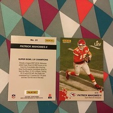 Patrick Mahomes #31 - 2020 Panini Instant Chiefs Super Bowl LIV Champions 2019