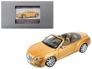 2016 Bentley Continental GT Convertible LHD Sunburst Gold 1/18 Diecast Model Car - Picture 1 of 1