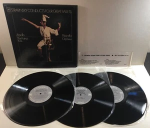 1967 PROMO STRAVINSKY Conducts Four Great Ballets 3 LP Box Set Columbia D3L 361 - Picture 1 of 18