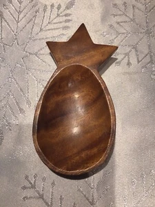 Vintage MCM Holz Ananas Schale Süßigkeiten Schmuck  - Bild 1 von 4