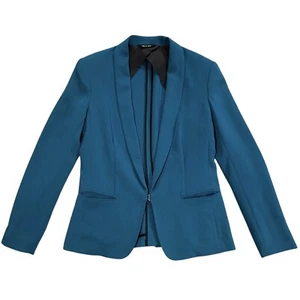 RAG & BONE Silver Tuxedo Blazer Store Exclusive SIZE 8 Teal Clasp Hook Career - Picture 1 of 18