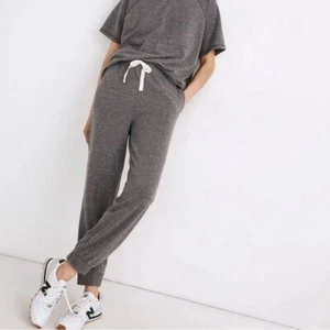 Madewell Womens Extra Large Joggers Heather Gray Skyterry Easygoing Pants - Picture 1 of 6