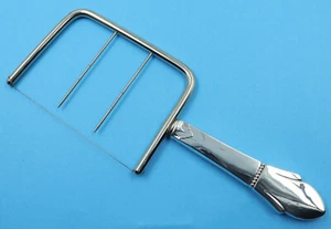 Vintage Danish Style Art Deco Sterling Handle Cheese Wire Slicer Cutter No Mono - Picture 1 of 5
