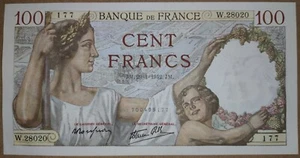 France 100 francs 1942 AUNC - Picture 1 of 2