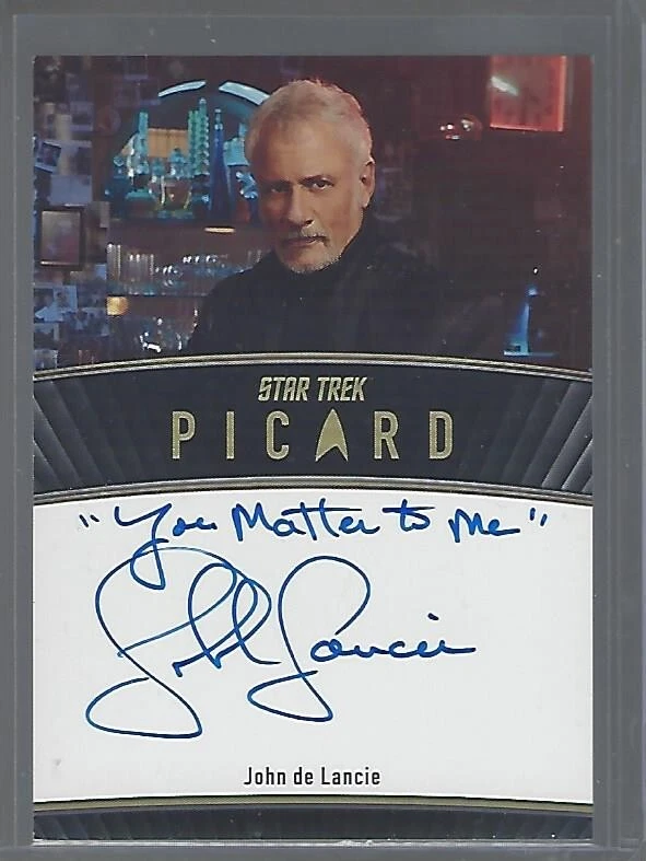 Star Trek Picard Season 2&3 John de Lancie Inscription Autograph #06 - Bild 1 von 1