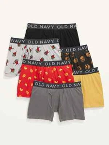 Old Navy Boys Printed Boxer-Briefs 6-Pack Size X-Small Foodie Snacks NWT - Picture 1 of 1