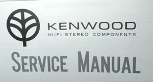 Kenwood KR-2400 KR-3400 Receiver Service Manual Photocopy - Picture 1 of 3
