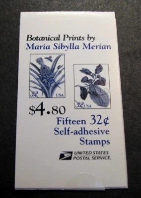 US Booklet Stamp Scott# BK261 Botanical Prints 1997 MNH L128 - Image 1 of 2