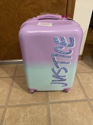 Justice Girl's 22" Hard Shell Carry-On Luggage in a Pastel Print✔✅ - Image 1 of 4