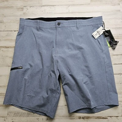 Pantalones Cortos de Tabla Híbridos Burnside Para Hombre Talla 40 Bolsillos Azul Golf Informal Playa Surf Foto 1 de 4