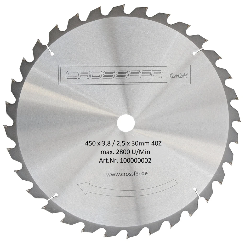 HM BRENNHOLZ-SÄGEBLATT 450mmx30mm 40Z  Hartmetall KREISSÄGEBLATT NEUWARE - Bild 1 von 1