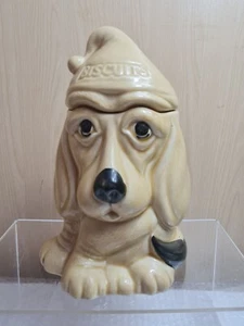 Vintage P&K Basset Hound Biscuit Jar. Excellent Condition Rare Colour  - Picture 1 of 9