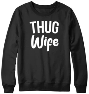 Schläger Frau lustiges Herren Damen Unisex Sweatshirt - Bild 1 von 7