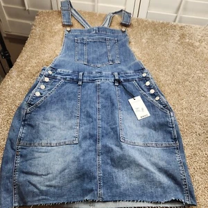 Judy Blue Skirt Women's 1XL Blue Dress Overalls Summer New with Tags - Picture 1 of 9