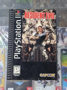 Resident Evil PS1 Long Box Playstation w/ Disc Manual Registration Card RARE - Afbeelding 1 van 22