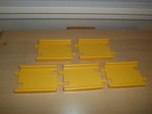 Vtg Little Tikes Peak Road & Rail Green Mountain YELLOW TRACK 5 Straight Tracks - Picture 1 of 9