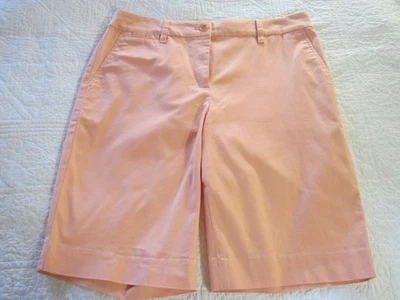 Talbots Womens Shorts Size 8 Perfect Short 10 1/2" Peach Cotton Blend - Image 1 of 4