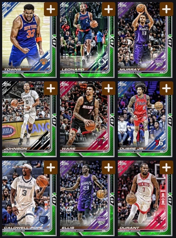 [DIGITAL] Topps NBA - Base 26 S1 - Tier 7 Green Lightning - K to Z - Pick - Image 1 of 1