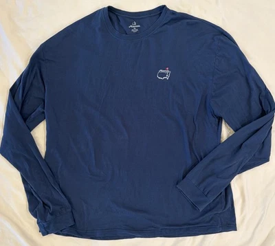2020 Augusta National Masters Golf Navy Long Sleeve Shirt Cotton Size 4XL - Image 1 of 4