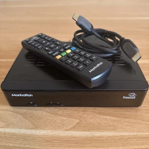 Manhattan Plaza HD-S2 Freesat HD con control remoto y cable HDMI - Funciona - Imagen 1 de 14