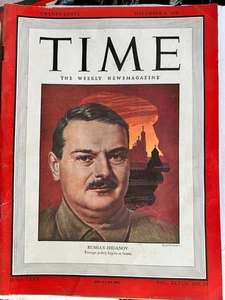 VINTAGE Time Magazine December 9, 1946 Russia's Zhdanov  COMPLETE - Bild 1 von 2