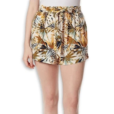 Pantalones Cortos Jessica Simpson Floral Corbata Cintura Estilo Pull-On Bolsillos Rosa/Multi 2X Nuevos con Etiquetas Foto 1 de 4