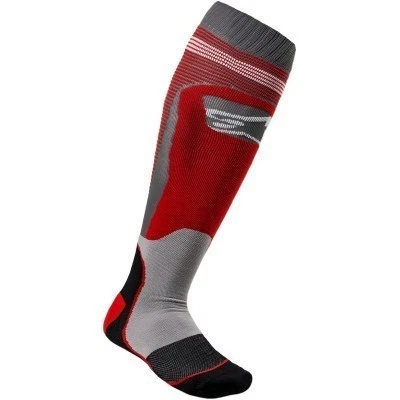 Alpinestars MX Plus 1 Knee Length Socks Red/Gray Adult Size Small/Medium Foto 1 de 1