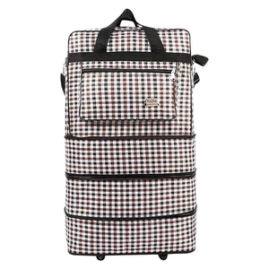 Borsone Borsone Espandibile 30 Pollici Borsa da Viaggio Pieghevole con 4 Ruote - Foto 1 di 12